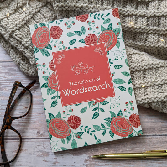 Grown Up Wordsearch Book - Red, Adult