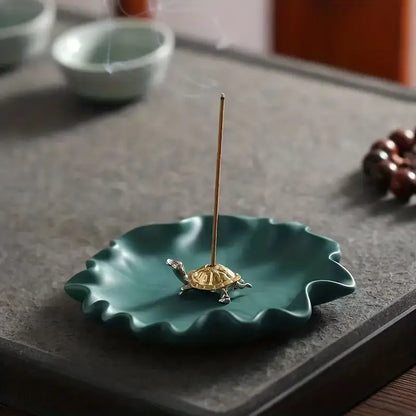 Turtle Mini Incense Holder Bronze/Copper Unique Piece