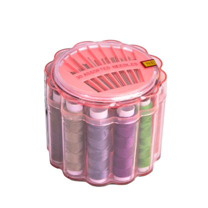 54pc Mini Sewing Kit - Pink